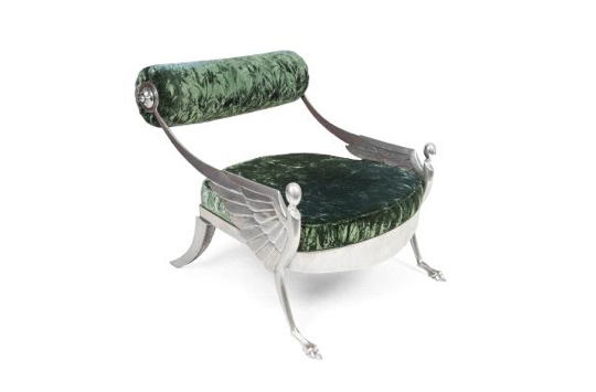 Mark Brazier-Jones 'Son of Atlantis' arcmchair (1990), estimated at $5,100, sold for $5,640