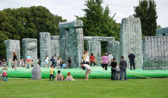 An Inflatable Stonehenge on Tour, Sacrilege by Jeremy Deller