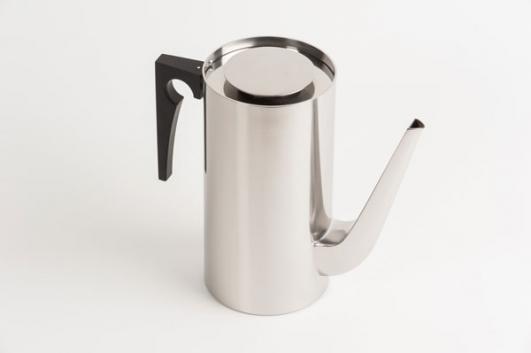 Cylinder Line Coffee Pot designed by Arne Jacobsen added by Kenneth Grange [image: Dominic French]