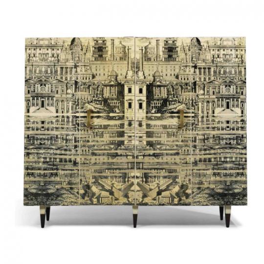 Reflecting City Cabinet by Piero Fornasetti and Gio Ponti