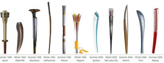 Past Olympic Torches 