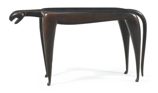  A Patinated Bronze 'Jaguar' Table by JUDY KENSLEY MCKIE 