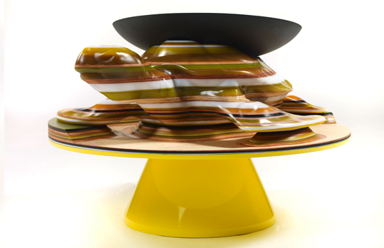 Table Basse Totue by Hella Jongerius – ©Fabrice GOUSSET COURTESY GALERIE KREO
