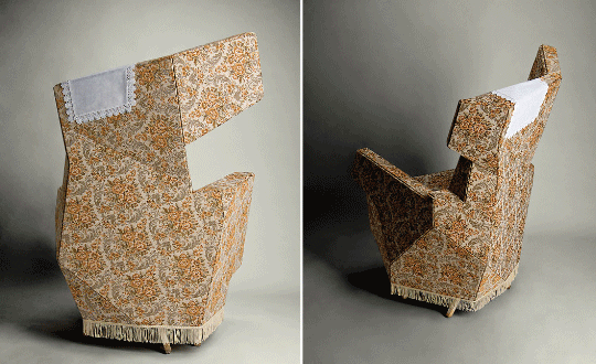 Ohrensessel, Wing Chair by Hannes Grebin